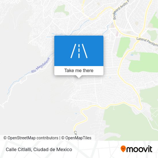 Mapa de Calle Citlalli