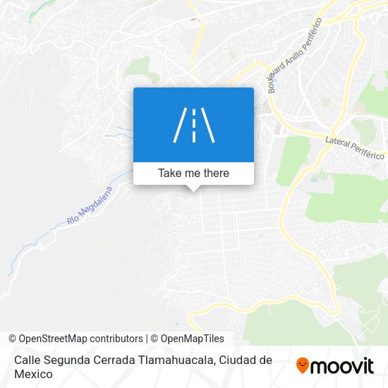 Mapa de Calle Segunda Cerrada Tlamahuacala
