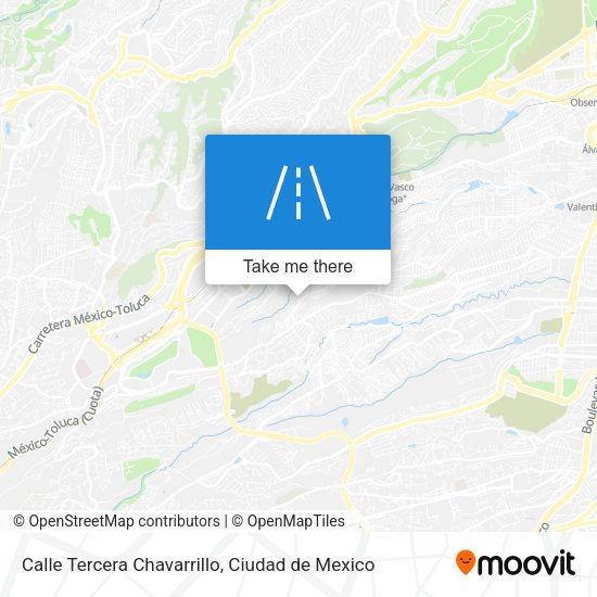 Mapa de Calle Tercera Chavarrillo