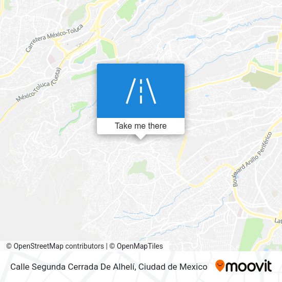 Mapa de Calle Segunda Cerrada De Alhelí