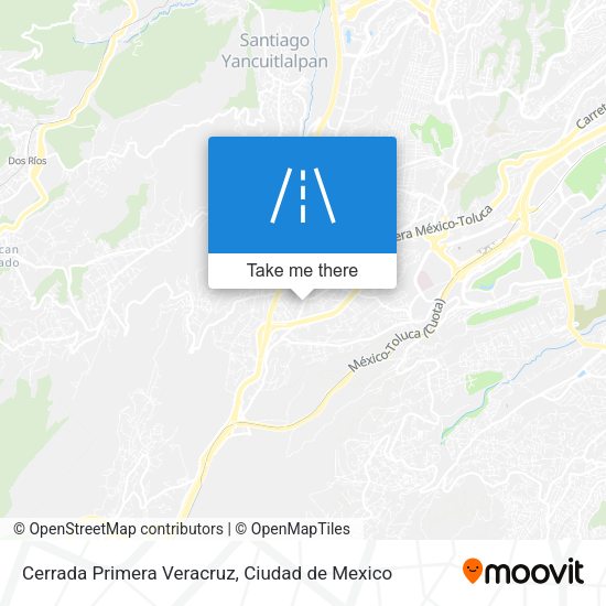 Cerrada Primera Veracruz map