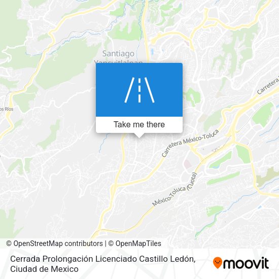 Cerrada Prolongación Licenciado Castillo Ledón map