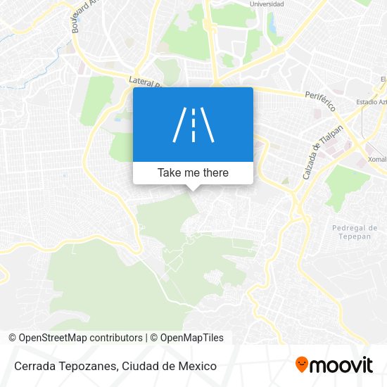 Cerrada Tepozanes map