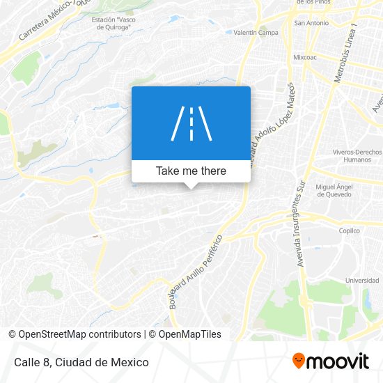 Calle 8 map