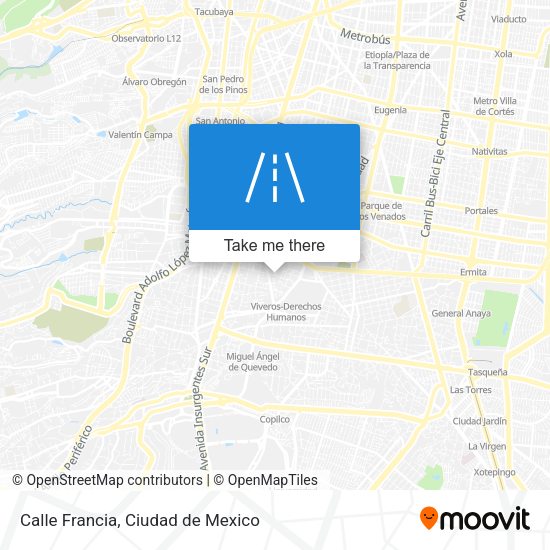 Mapa de Calle Francia
