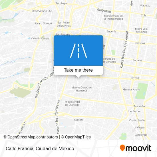 Mapa de Calle Francia