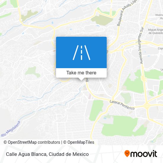 Calle Agua Blanca map