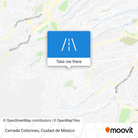 Cerrada Colorines map