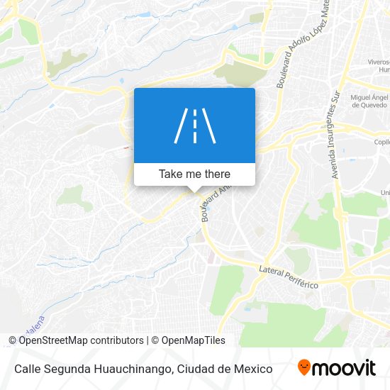 Calle Segunda Huauchinango map