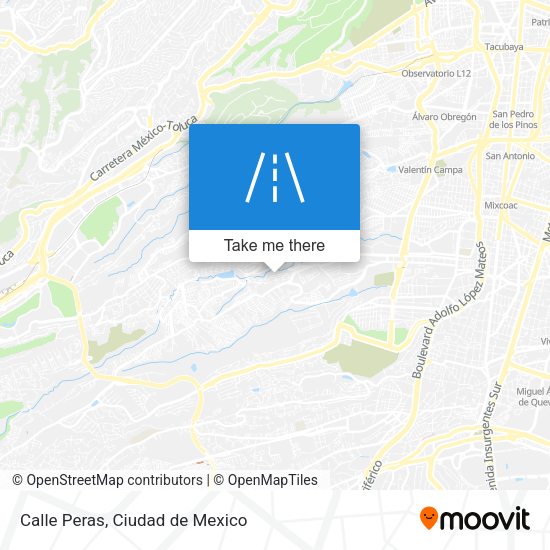 Mapa de Calle Peras