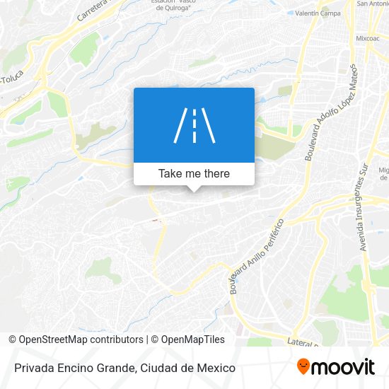 Mapa de Privada Encino Grande