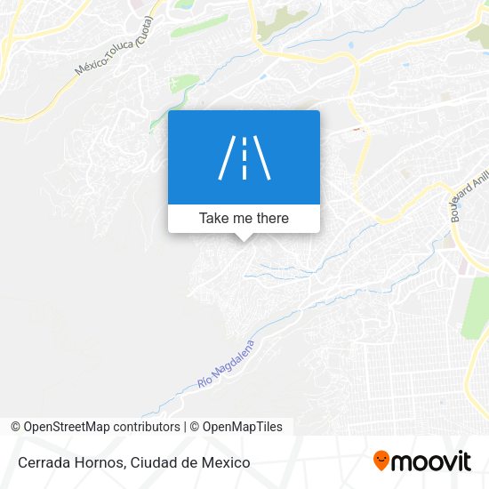 Cerrada Hornos map