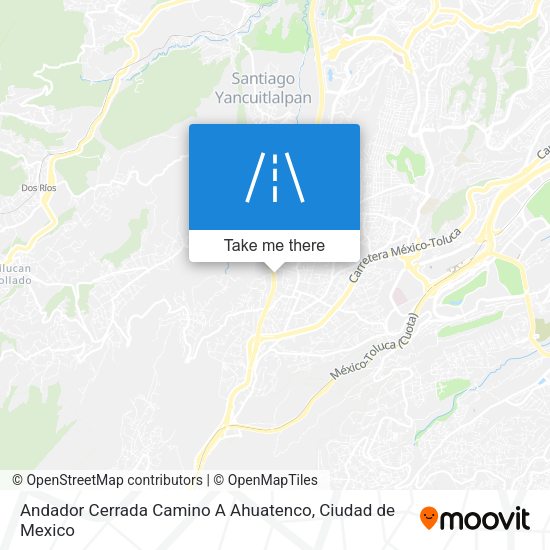 Mapa de Andador Cerrada Camino A Ahuatenco