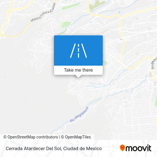 Cerrada Atardecer Del Sol map