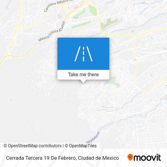 Cerrada Tercera 19 De Febrero map