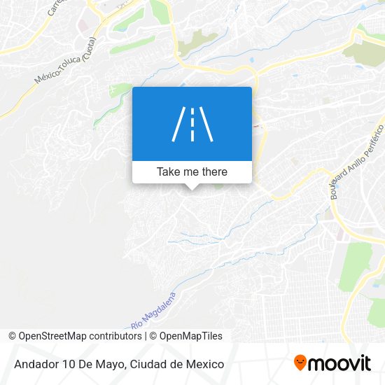 Andador 10 De Mayo map