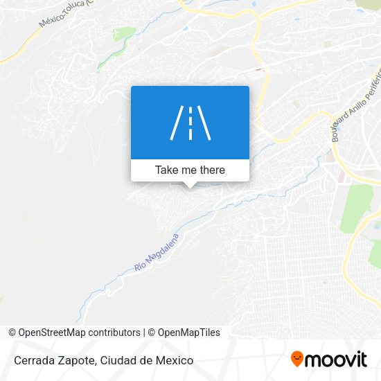 Cerrada Zapote map