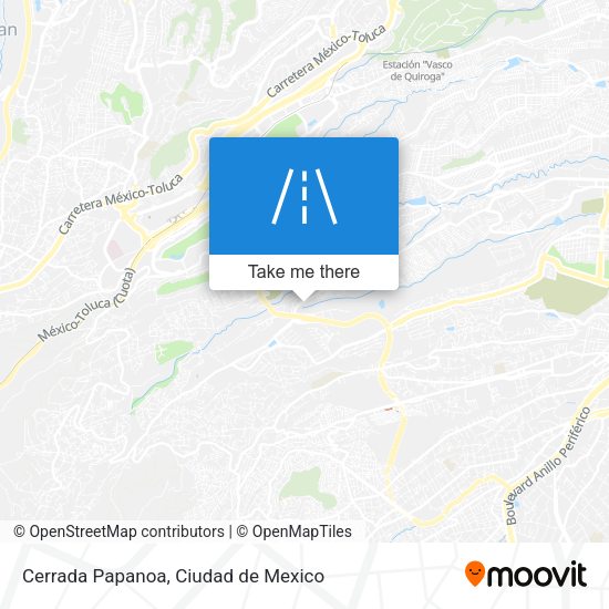 Mapa de Cerrada Papanoa