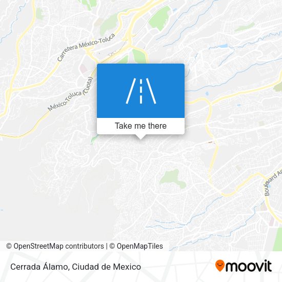 Cerrada Álamo map