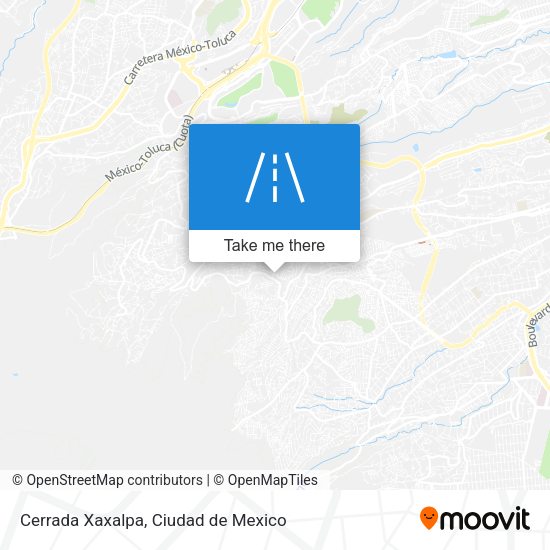 Mapa de Cerrada Xaxalpa