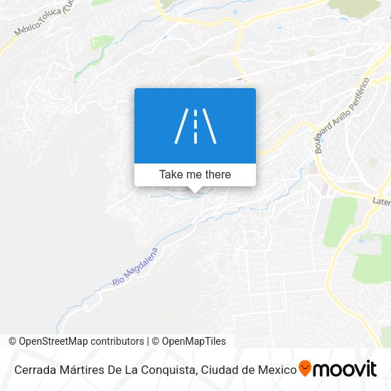 Cerrada Mártires De La Conquista map