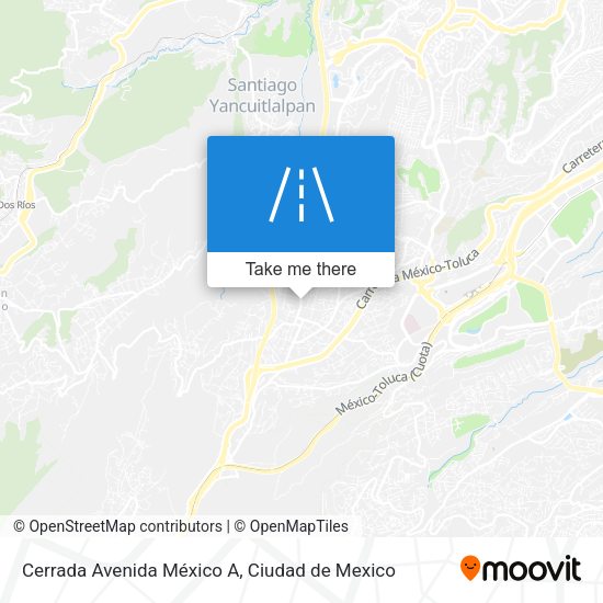 Mapa de Cerrada Avenida México A