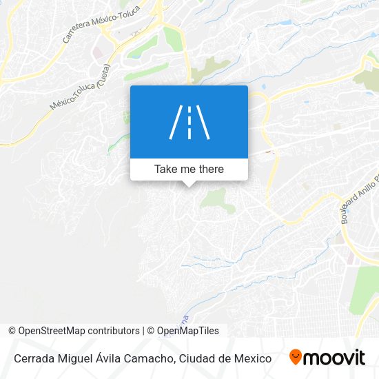 Cerrada Miguel Ávila Camacho map