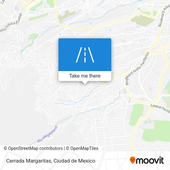 Cerrada Margaritas map