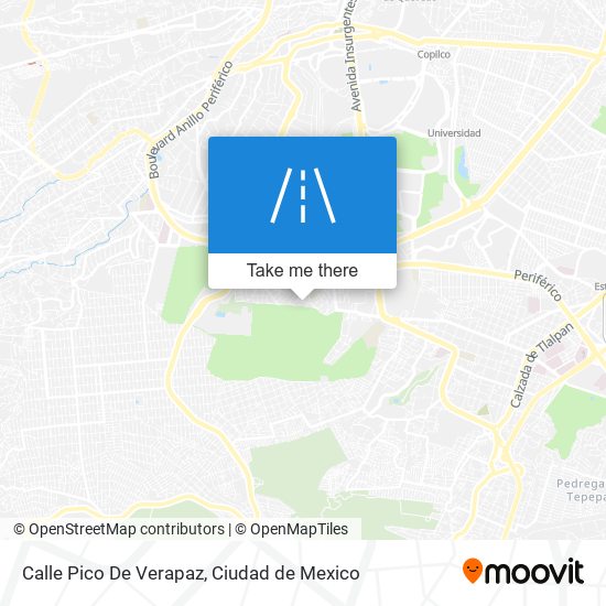 Mapa de Calle Pico De Verapaz