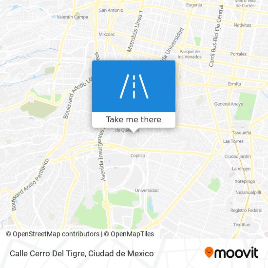 Calle Cerro Del Tigre map