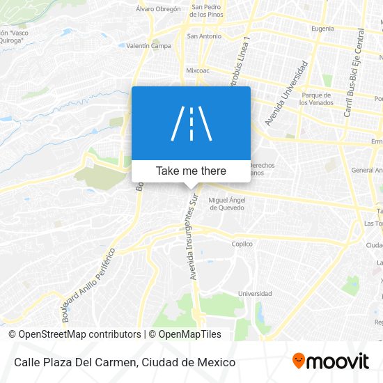 Mapa de Calle Plaza Del Carmen