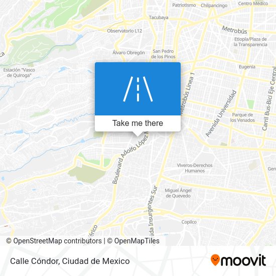 Calle Cóndor map