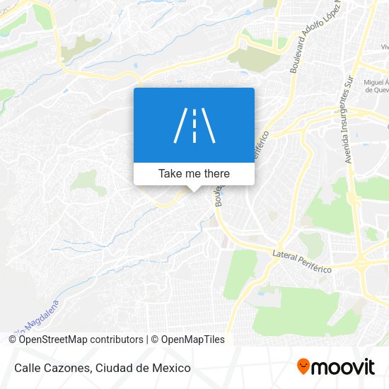 Calle Cazones map