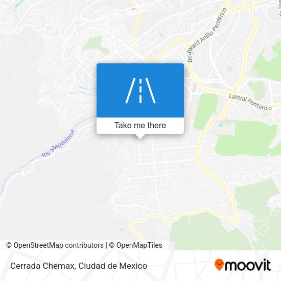 Mapa de Cerrada Chemax