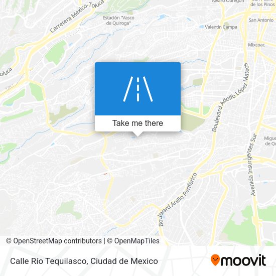 Calle Río Tequilasco map