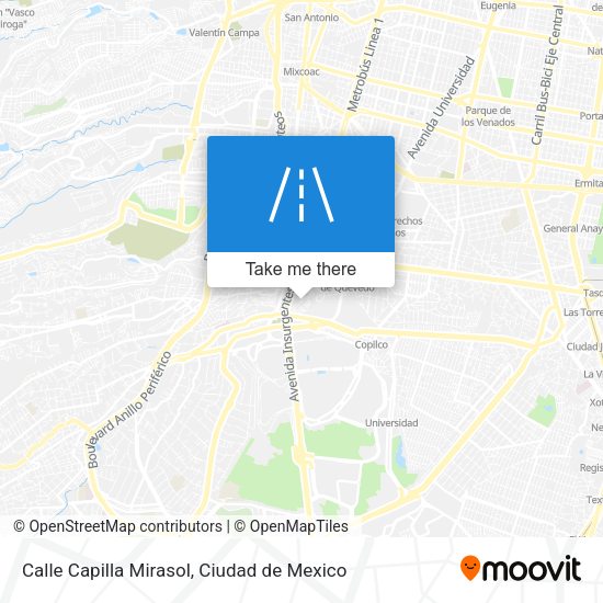 Mapa de Calle Capilla Mirasol