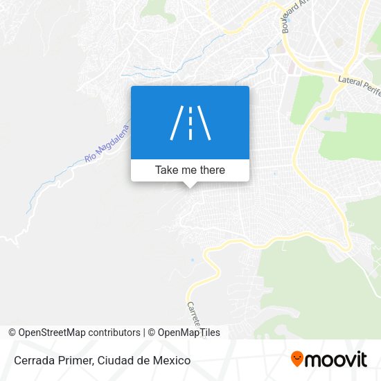 Cerrada Primer map
