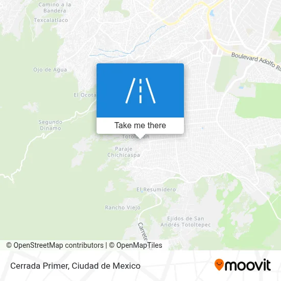 Cerrada Primer map
