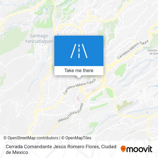 Cerrada Comandante Jesús Romero Flores map