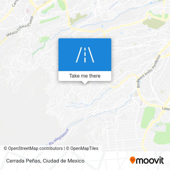 Mapa de Cerrada Peñas