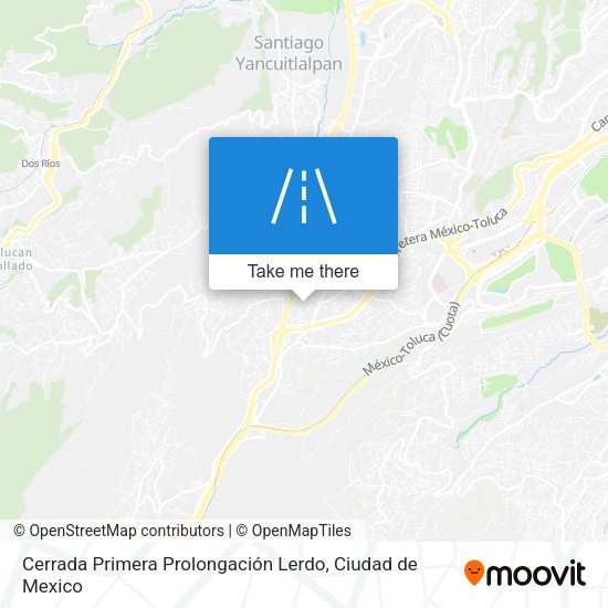 Cerrada Primera Prolongación Lerdo map