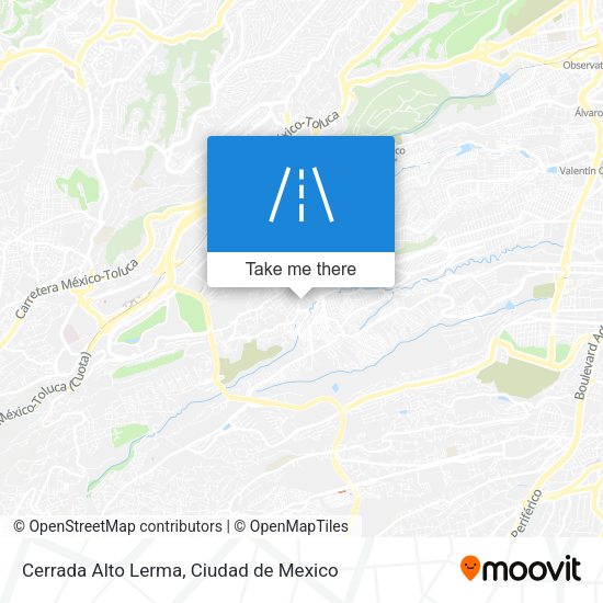 Cerrada Alto Lerma map