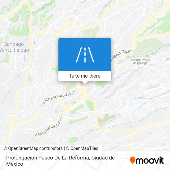 Mapa de Prolongación Paseo De La Reforma