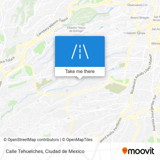 Calle Tehuelches map