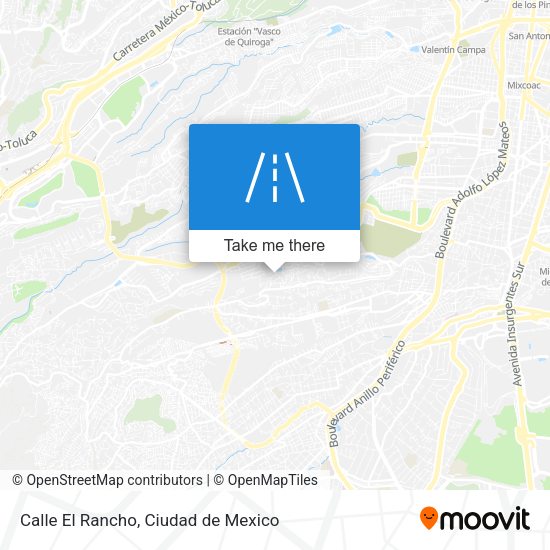 Calle El Rancho map