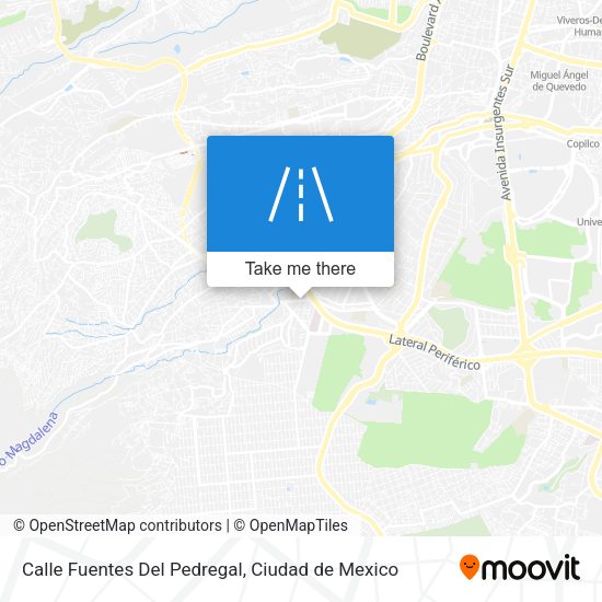 Calle Fuentes Del Pedregal map