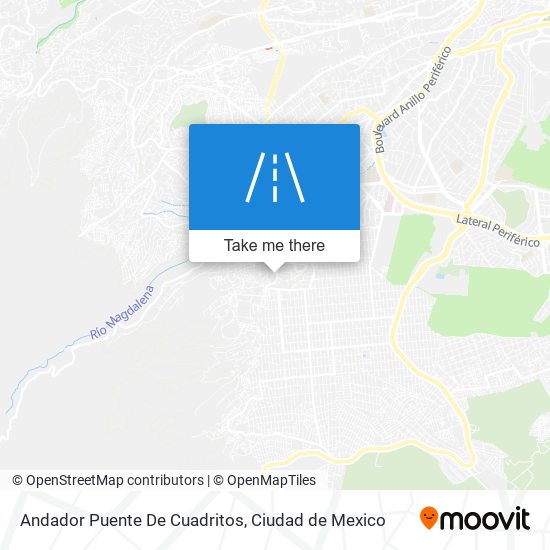 Mapa de Andador Puente De Cuadritos