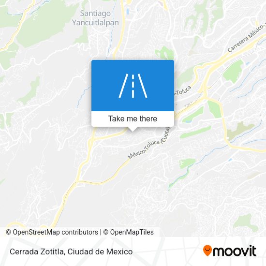 Cerrada Zotitla map