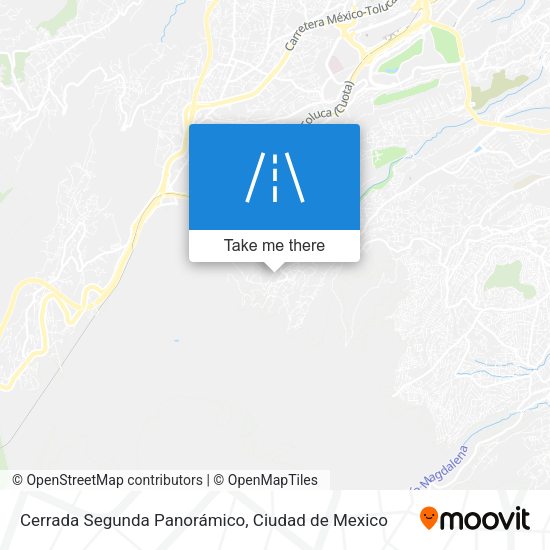 Cerrada Segunda Panorámico map