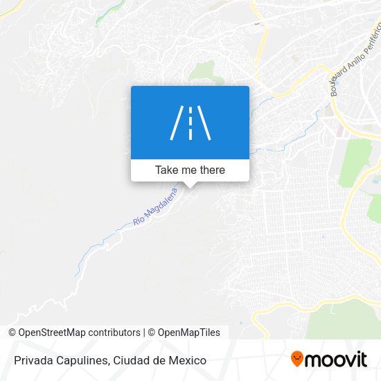 Privada Capulines map